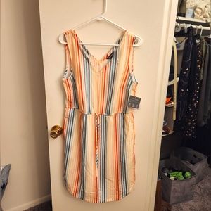 Lightweight rainbow summer dress